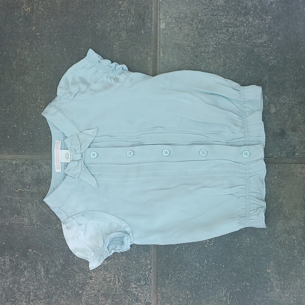 Janie and Jack silk button down shirt. Size 18-24 Months.